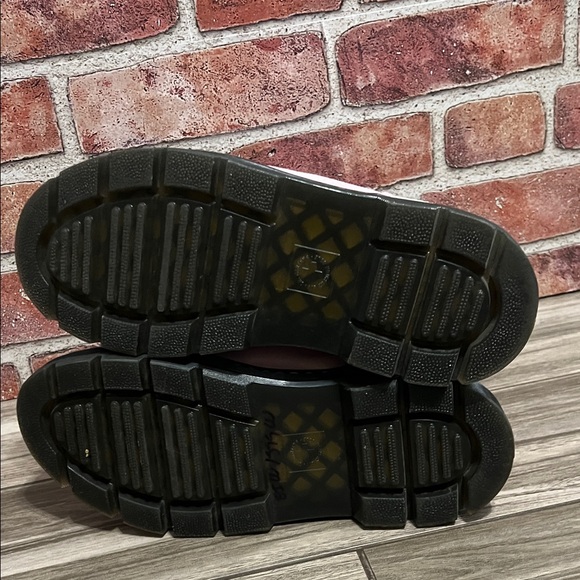 Dr. Martens AirWalk Women's Pink Combat Combs Boots suede leather - Picture 9 of 12